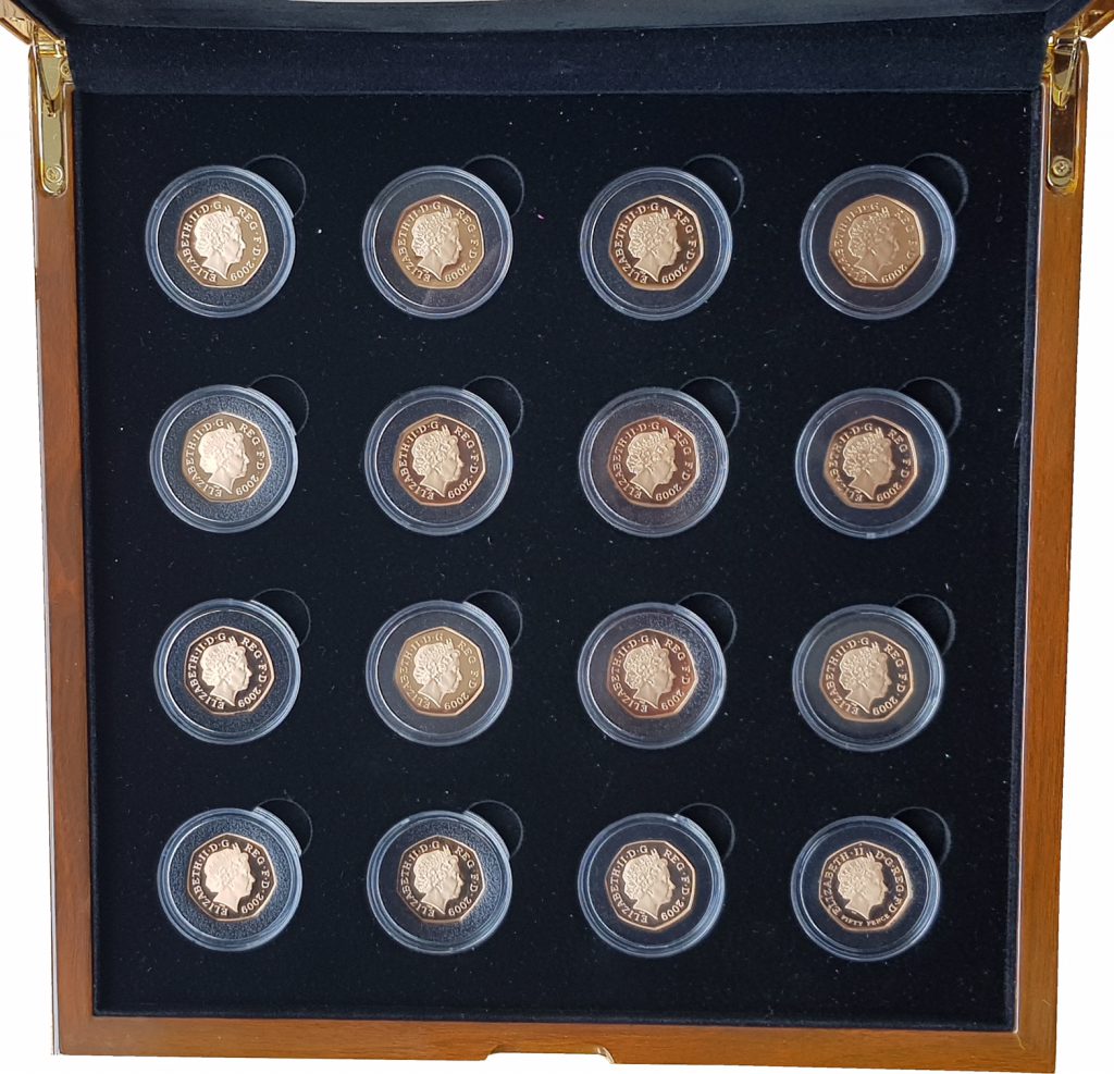 The UK 50p Gold Proof Collection Obverse