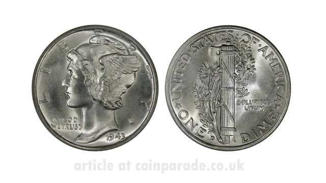 Winged Liberty Dime - Mercury Dime