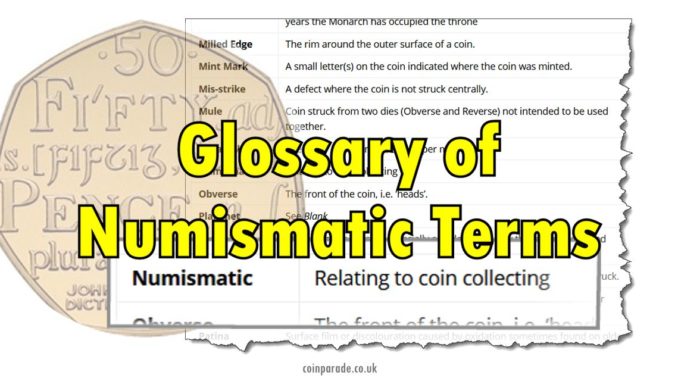 Glossary of Numismatic Terms